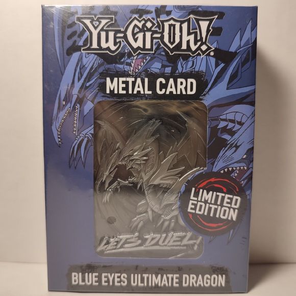 Yugioh Blue Eyes Ultimate Dragon Metal Card Ingot Official Konami Collectible - Picture 1 of 5
